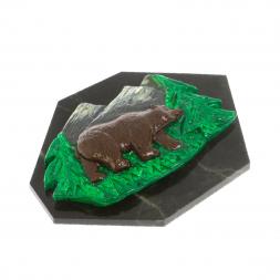 Магнит "Медведь идет" змеевик