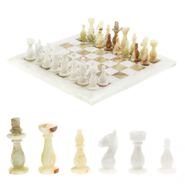 Шахматы из оникса &amp;quot;Стандарт&amp;quot; доска 30х30 см люкс оникс мрамор 127325