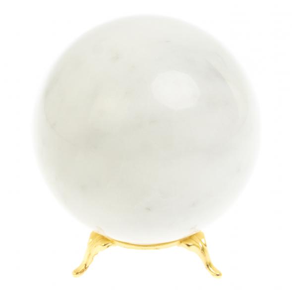 Шар из белого мрамора 9 см 127564
