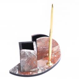 Визитница с карандашницей из креноида