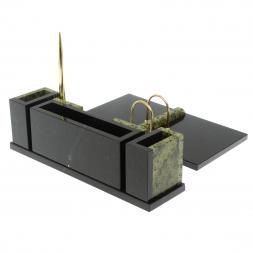 Настольный набор &amp;quot;Люкс&amp;quot; змеевик