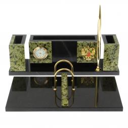 Настольный набор &amp;quot;Люкс&amp;quot; змеевик