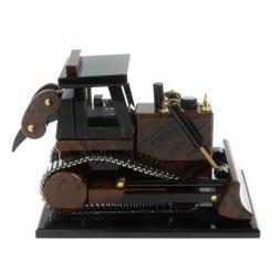 Сувенир &amp;quot;Трактор-бульдозер&amp;quot; из обсидиана