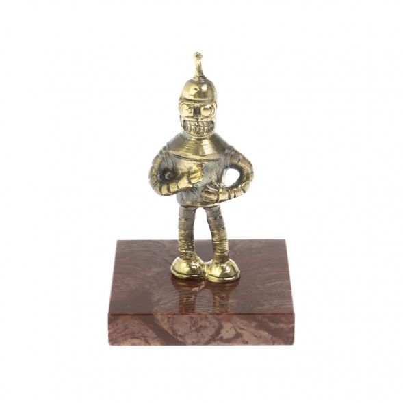 Статуэтка &amp;quot;Робот Бендер&amp;quot; из бронзы и лемезита 128797