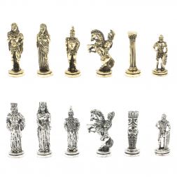 Шахматы подарочные Александр Македонский&amp;quot; доска 36х36 см мрамор / змеевик