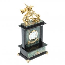 Часы "Георгий Победоносец" c ящиком березит