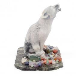 Сувенир из мрамолита "Волк"