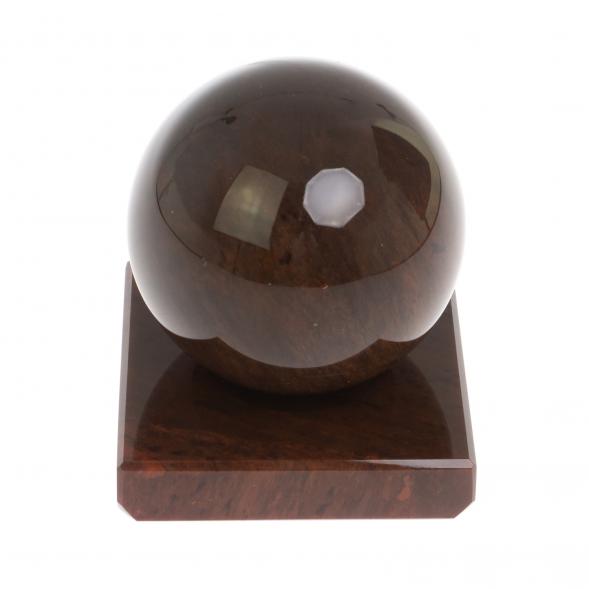 Шар 6,5 см на подставке из коричневого обсидиана 126778