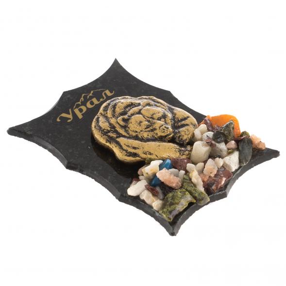 Магнит &amp;quot;Медведь&amp;quot; змеевик 118016