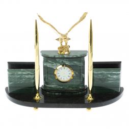 Письменный прибор &amp;quot;Орел&amp;quot; из офиокальцита