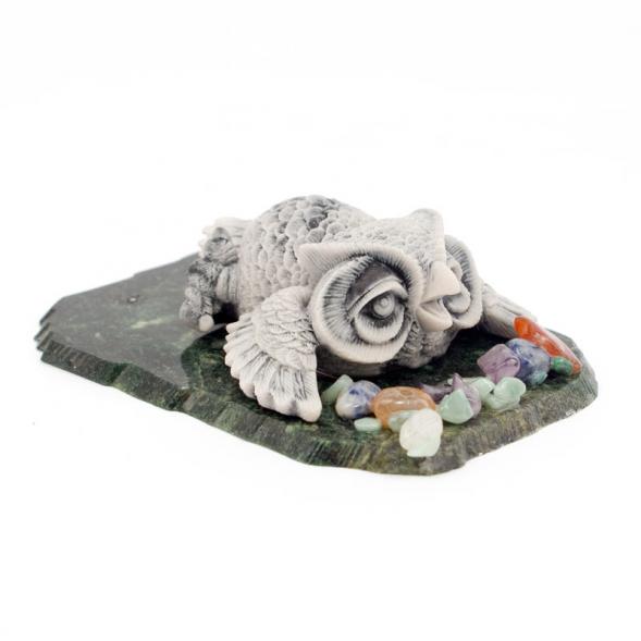 Сувенир из мрамолита &amp;quot;Сова лежит&amp;quot; 116345