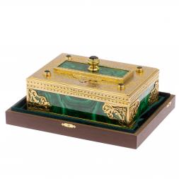 Малахитовая шкатулка &amp;quot;Загадка&amp;quot; Златоуст
