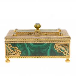 Малахитовая шкатулка &amp;quot;Загадка&amp;quot; Златоуст