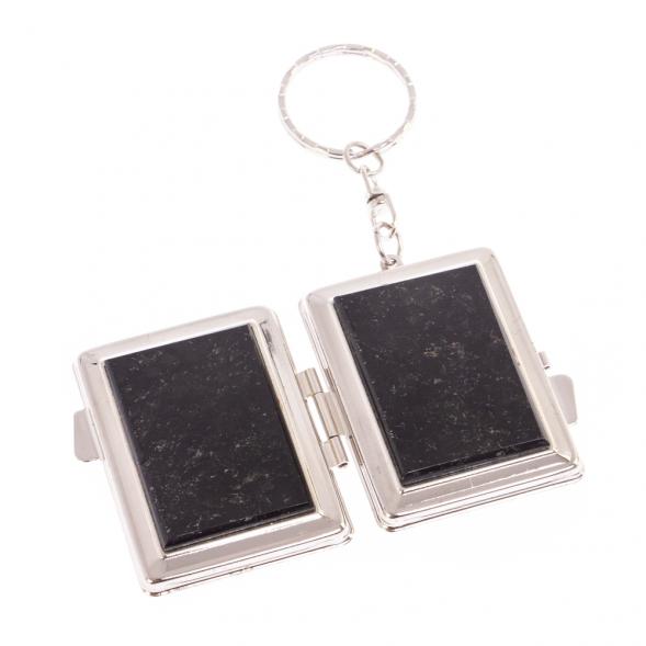 Складное зеркало брелок из мусковита прямоугольное 126632