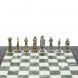 Шахматы &amp;quot;Рыцари&amp;quot; из мрамора и змеевика доска 28х28 см 127728