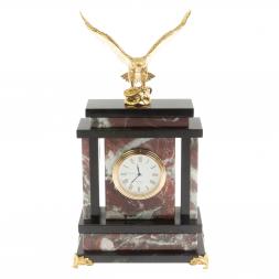 Часы "Орел" из креноида и змеевика