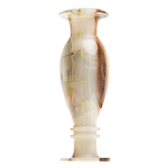 Декоративная ваза камень оникс круглая 10х30 см (4х12) 121802