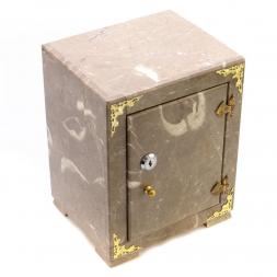 Сейф средний из коричневого мрамора