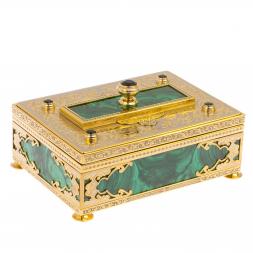 Малахитовая шкатулка &amp;quot;Гармония&amp;quot; Златоуст