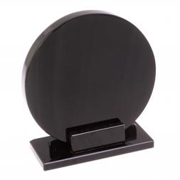 Диск из черного обсидиана 15 см (обсидиановое зеркало)