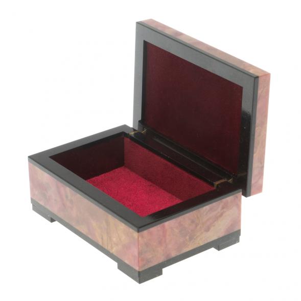 Шкатулка из камня родонит 11,5х7,8х5 см 127490