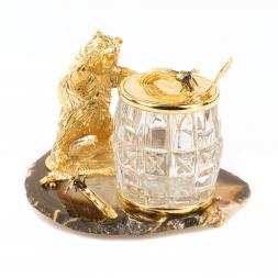 Медовница &amp;quot;Медведь&amp;quot; камень агат