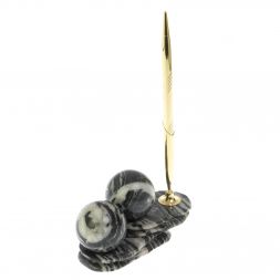 Композиция "Два шара" из мрамора с ручкой