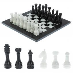 Каменные шахматы &amp;quot;Узоры&amp;quot; мрамор доска 25х25 см