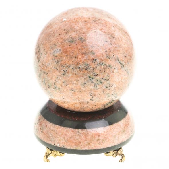 Сувенирные часы &amp;quot;Шар Антистресс&amp;quot; розовый мрамор 10 см 123603