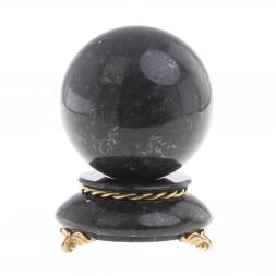 Шар &amp;quot;Антистресс&amp;quot; из камня лабрадорит 10 см на подставке