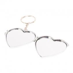 Складное зеркало брелок из мусковита Сердце