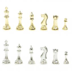 Шахматы &amp;quot;Стаунтон&amp;quot; доска из обсидиана 40х40 см