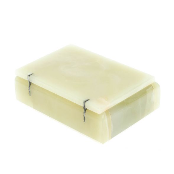 Шкатулка прямоугольная из оникса 12,5х9х4,5 см 128435