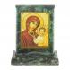 Икона настольная Казанская малая змеевик 7,5х6,5х8 см 119969
