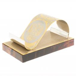 Подставка под телефон "Герб России" из яшмы Златоуст