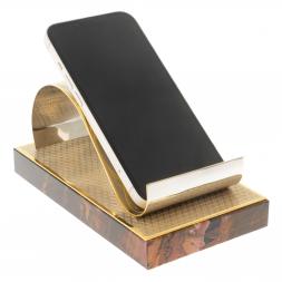 Подставка под телефон "Герб России" из яшмы Златоуст