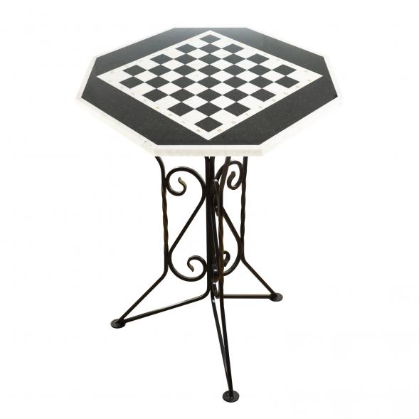 Стол черно-белый без фигур 000046