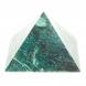 Пирамида 7,5х7,5х6 см камень змеевик 113875