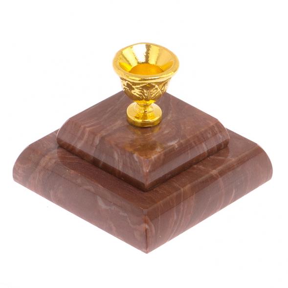 Подсвечник церковный двойной из лемезита 126096