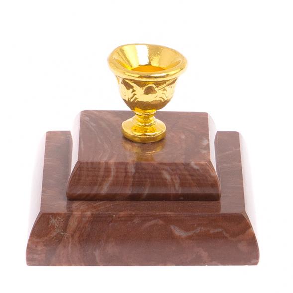 Подсвечник церковный двойной из лемезита 126096