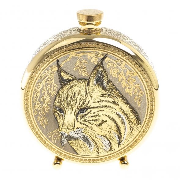 Подарочный набор &amp;quot;Рысь&amp;quot; фляжка и 2 стопки перевертыша Златоуст 123688