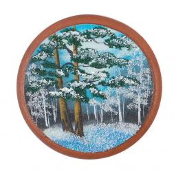 Магнит с рисунком на мдф &amp;quot;Зима&amp;quot;