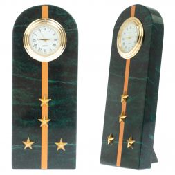 Часы "Погон капитан МЧС" камень змеевик