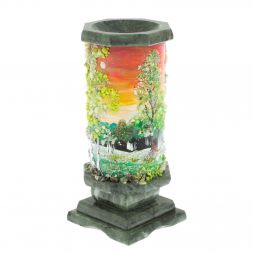 Ваза "Весна" из змеевика 8х8х17,5 см