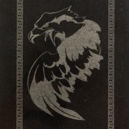 Нарды с гравировкой &amp;quot;Орел&amp;quot; камень гранит