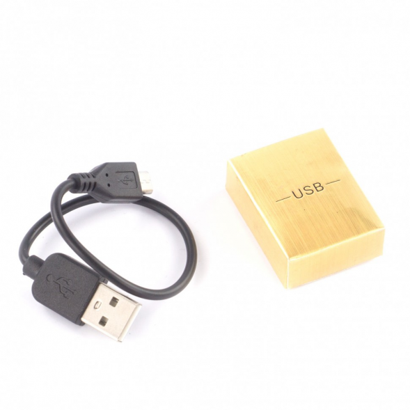USB зажигалка из камня тигровый глаз 122446