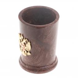 Карандашница из лемезита &amp;quot;Герб РФ&amp;quot;