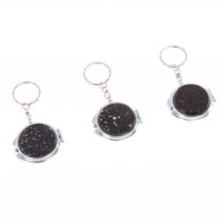 Складное зеркало брелок из мусковита круглое