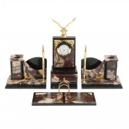 Настольный набор &amp;quot;Горный орел&amp;quot; из камня креноид