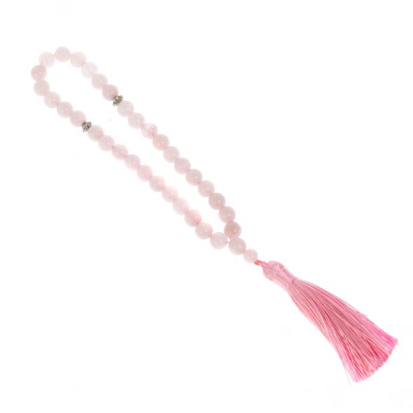 Четки из розового кварца 35 бусин 128578